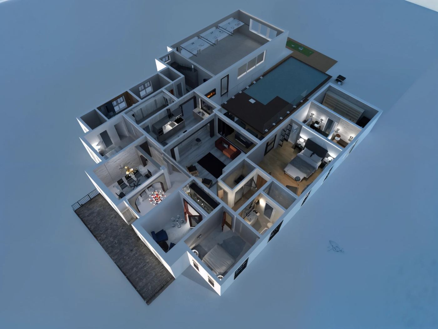 Harris Residence rendering