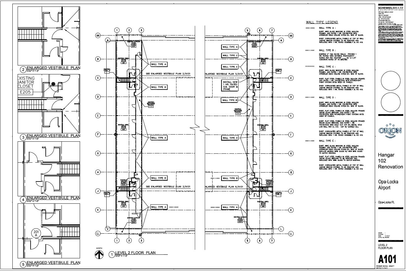 Hangar design drawing